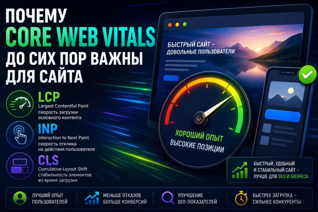 Core Web Vitals важны для сайта Core Web Vitals важны для сайта
