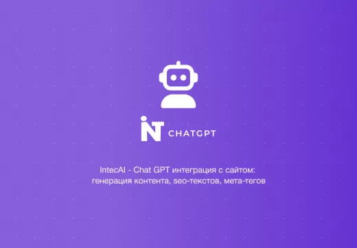 IntecAI - Chat GPT интеграция с сайтом: генерация контента, seo-текстов, мета-тегов