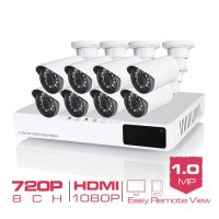 Комплект из 8-ми камер матрица 2 Mpx